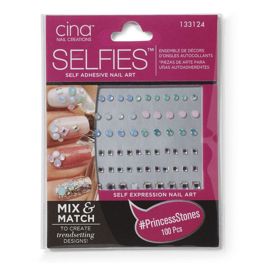 #PrincessStones: SELFIES Self Adhesive Nail Art